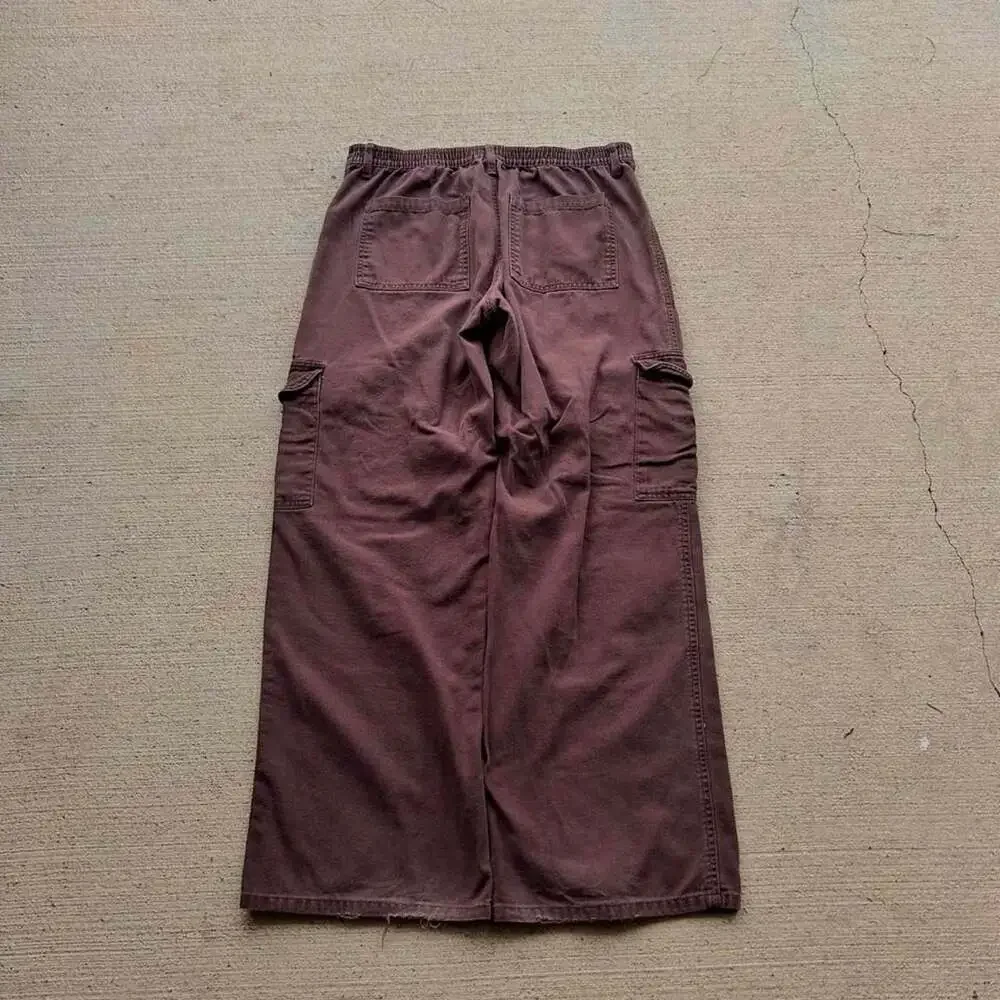 Aeropostale Utility Cargo Brown Baggy Straight Leg Pants